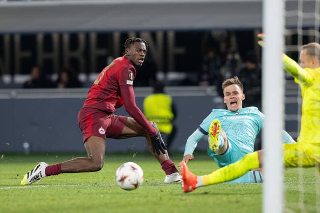 Foto IPP Damiano Fiorentini Bologna 28 11 2025 Calcio Europa League 2025-2026 partita: Bologna-Salisburgo nella foto: Thijs Dallinga gol Italy Photo Press World Copyright italy ITALY  Copyright: xR4924_italyphotopressx