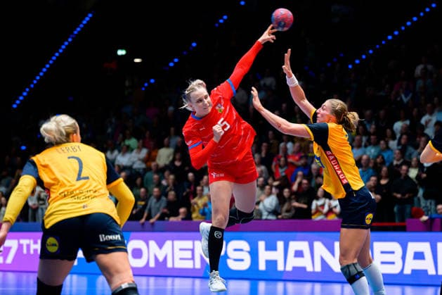 Handball, Womens World Championship, Group G Sweden Czech Republic Valerie Smetkova Czech Republic Stuttgart Porsche Arena Baden Württemberg Germany