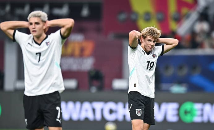 Football, Junior U 17 World Cup 2025 Doha Qatar Final 27 11 2025 Portugal 1 0 Austria Disappointment Austria Johannes Moser re