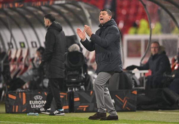 CRVENA ZVEZDA vs FCSB STEAUA BUCHAREST VLADAN MILOJEVIC coach football Crvena zvezda vs FCSB Steaua Bucharest during UEFA Europa league match at Rajko Mitic stadium, Belgrade 27.11.2025 Foto: FOOTBALL, UEFA EUROPA LEAGUE, CRVENA ZVEZDA, RED STAR, FCSB STEAUA BUCHAREST Belgrade Rajko Mitic stadium Serbia Copyright: xMarkoxMetlas xMNxPressx