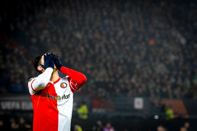 SC Feyenoord Rotterdam defender Tsuyoshi Watanabe during the match SC Feyenoord Rotterdam vs Celtic FC at the Feyenoord stadium De Kuip for the Europa League League phase Matchday 5 season 2025 2026 in ROTTERDAM, Netherlands on 27 november 2025, photo by Marcel van Dorst EYE4images DeFodi Images