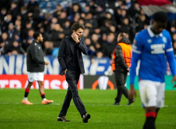 Rangers Head Coach Danny Rohl on the pitch at full-time. Final score Rangers 1 SC Braga 1. Rangers v Braga, UEFA Europa League, Group Stage, Football, Ibrox Stadium, Glasgow, Scotland, UK - 27 Nov 2025Glasgow Ibrox Scotland United Kingdom EDITORIAL USE ONLY No use with unauthorised audio, video, data, fixture lists, club league logos or live services. Online in-match use limited to 120 images, no video emulation. No use in betting, games or single club league player publications.  Copyright: xStuartxWallace Shutterstockx 15928082ci