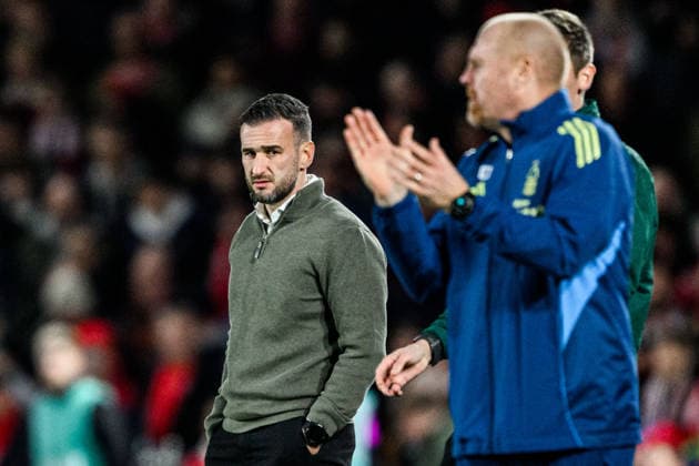 251127 Head coach Anes Mravac of Malmö FF during the UEFA Europa League football match between Nottingham Forest and Malmö FF on November 27, 2025 in Nottingham Photo Mathilda Schuler BILDBYRAN kod MA MA0897 fotboll football soccer fotball uefa europa league europa league nottingham forest malmö ff bbeng  Copyright: MATHILDAxSCHULER BB251127MA190
