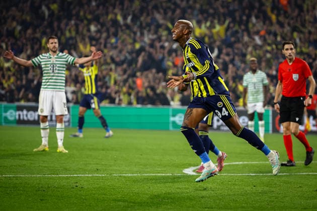 Fenerbahce vs Ferencvaros UEFA Europa League 2025-26 MD5 Anderson Talisca of Fenerbahce SK celebrates the goal during the match. Fenerbahce and Ferencvaros faced each other at UEFA Europa League 2025 26 League Phase MD5. The match took place in Chobani Fenerbahce Sukru Saracoglu Stadium on November 27th, 2025. Istanbul Istanbul Turkey Copyright: xBurakxBasturkx