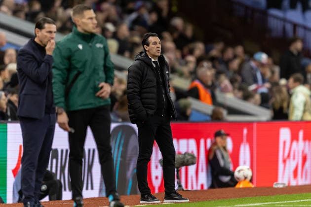 Aston Villa v BSC Young Boys Europa League 27 11 2025. Aston Villa manager Unai Emery during the Europa League match between Aston Villa and BSC Young Boys at Villa Park, Birmingham, England on 27 November 2025. Editorial use only , Copyright: xManjitxNarotrax PSI-23289-0132