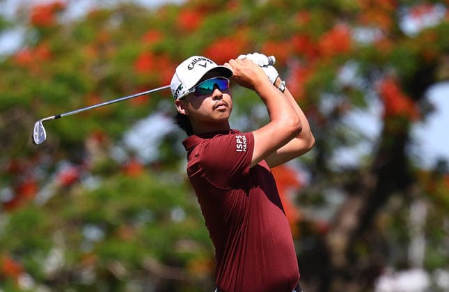 GOLF AUSTRALIAN PGA, Golf Herren Australia s Min Woo Lee in action during the 2nd Round of the Australian PGA Championship at Royal Queensland Golf Club in Brisbane, Friday, November 28, 2025. ( NO ARCHIVING, EDITORIAL USE ONLY BRISBANE QUEENSLAND AUSTRALIA  Copyright: xx 20251128161472252065