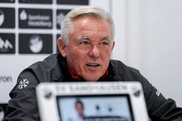 Football, RL Südwest, SV Sandhausen, Press conference