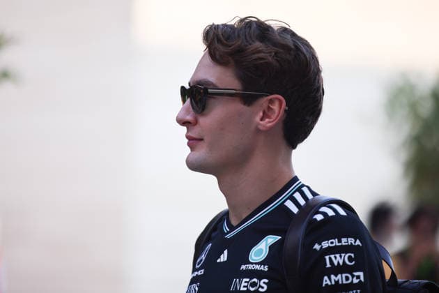George Russell Mercedes AMG Petronas Formula One Team, 63 , QAT, Formula 1 World Championship, Qatar Grand Prix, Doha, Lusail, Lusail International Circuit, Friday, 28 11 2025 QTR, Formula 1 World Championship, Qatar Grand Prix, Doha, Lusail, Lusail International Circuit, Friday, 28 11 2025 Doha Copyright: xEibner-Pressefoto AnnikaxGrafx EP_AGF