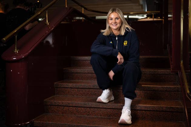 251128 Clara Lerby of Sweden of the Swedish women s national handball team poses for a portrait at a press event during day 3 of the IHF Women™s World Championship on November 28, 2025 in Stuttgart Photo Emma Wallskog BILDBYRAN COP 320 EW0592 handball handball handball bbeng vm handball vm handbolls vm ihf handball world championship world handball championship 2025 world championship 2025 pressträff event meeting sverige sweden day 3 dam  Copyright: EMMAxWALLSKOG BB251128EW001
