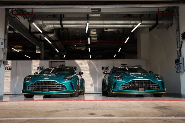 F1 - QATAR GRAND PRIX 2025 FIA Aston Martin Vantage Safety Car garage, box, during the 2025 Formula 1 Qatar Grand Prix, 23th round of the 2025 FIA Formula One World Championship, WM, Weltmeisterschaft from November 28 to 30, 2025 on the Lusail International Circuit, in Lusail, Qatar - LusailQatar  Copyright: xANTONINxVINCENTx