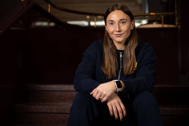 251128 Olivia Löfqvist of Sweden of the Swedish women s national handball team poses for a portrait at a press event during day 3 of the IHF Women™s World Championship on November 28, 2025 in Stuttgart Photo Emma Wallskog BILDBYRAN COP 320 EW0592 handball handball handball bbeng vm handball vm handbolls vm ihf handball world championship world handball championship 2025 world championship 2025 pressträff event meeting sverige sweden day 3 dam  Copyright: EMMAxWALLSKOG BB251128EW018