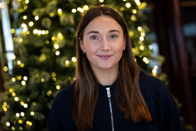 251128 Olivia Löfqvist of Sweden of the Swedish women s national handball team poses for a portrait at a press event during day 3 of the IHF Women™s World Championship on November 28, 2025 in Stuttgart Photo Emma Wallskog BILDBYRAN COP 320 EW0592 handball handball handball bbeng vm handball vm handbolls vm ihf handball world championship world handball championship 2025 world championship 2025 pressträff event meeting sverige sweden day 3 dam  Copyright: EMMAxWALLSKOG BB251128EW019