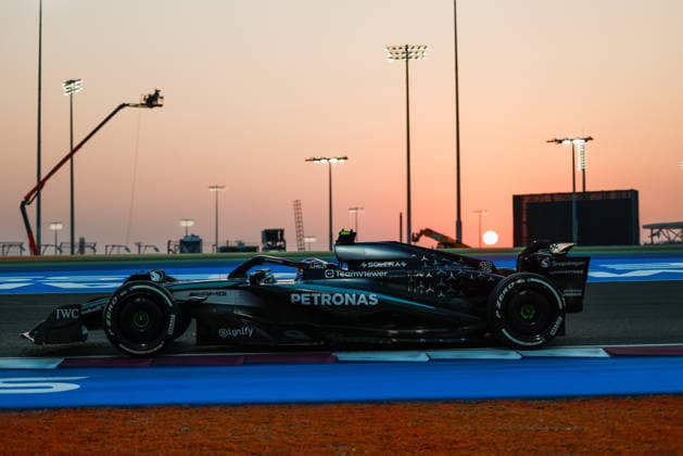 Formula 1 Qatar Airways Qatar Grand Prix 2025 Alexis Perrin OVERTAKE MAXPPP - Lusail 28 11 2025 12 ANTONELLI Andrea Kimi (ita), Mercedes AMG Petronas, action at the Formula 1 Qatar Airways Qatar Grand Prix 2025, the 23rd round of the 2025 FIA Formula 1 World Championship, WM, Weltmeisterschaft at the Lusail International Circuit in Lusail, Qatar, from 27 to 30 November 2025 Lusail Qatar  Copyright: xOVERTAKE MAXPPPxAlexisxPerrinx OVT202511286807 OVT202511286807