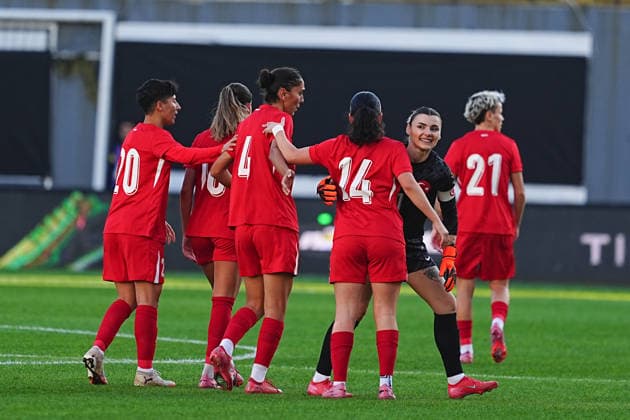 Turkiye v Albania - Friendly Match ISTANBUL, TURKIYE - NOVEMBER 28: Ebru Topcu (10) of Turkiye celebrates after scoring a goal with her team mates during a friendly match between Turkiye and Albania at Esenyurt Necmi Kadioglu Stadium in Istanbul, Turkiye on November 28, 2025. Adem Kutucu Anadolu Istanbul Turkey. Editorial use only. Please get in touch for any other usage.  Copyright: x2025xAnadoluxAdemxKutucux
