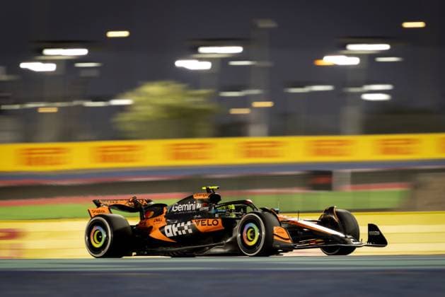 DOHA - Lando Norris (McLaren) during free practice at the Lusail International Circuit, ahead of the Qatar Grand Prix. ANP SANDER KONING xVIxANPxSportx xxANPxIVx 543303657 originalFilename: 543303657.jpg