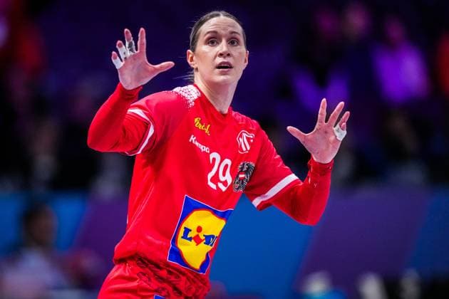 ROTTERDAM , 28-11-2025 , Rotterdam Ahoy , Womens World Championship, WM, Weltmeisterschaft Handball 2025 , match between Austria and Egypt , picture shows Austria player Ines Ivancok-Soltic Austria - Egypt (women)  x32232269x Copyright: