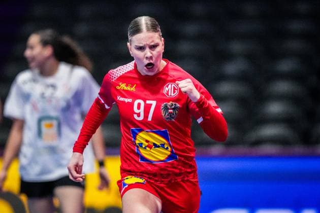ROTTERDAM , 28-11-2025 , Rotterdam Ahoy , Womens World Championship, WM, Weltmeisterschaft Handball 2025 , match between Austria and Egypt , picture shows Austria player Philomena Egger Austria - Egypt (women)  x32232270x Copyright: