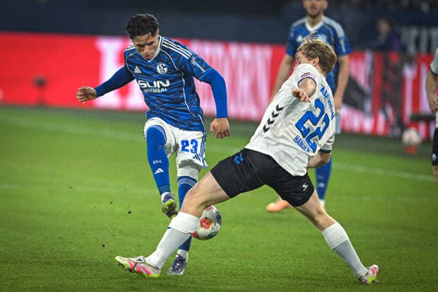 Germany, Football, 2 Bundesliga, Matchday 14, 2025 2026, FC Schalke 04 vs SC Paderborn 07, 28 11 2025, Veltins Arena, Gelsenkirchen, Germany, Soufiane El Faouzi FC Schalke 04, 23 Copyright: xMarkusxVerwimpx