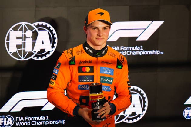 Formula 1, Qatar GP in Losail, Oscar Piastri on pole position