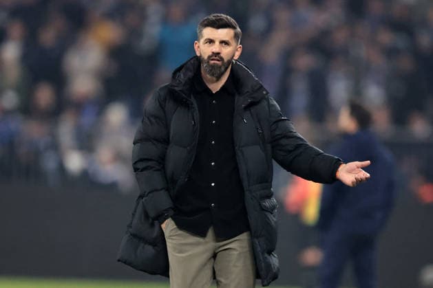 Head coach Miron Muslic FC Schalke 04 at the match of the 2 Bundesliga season 2025 26 FC Schalke 04 SC Paderborn 07 Copyright Thomas Pakusch Copyright: Thomas Pakusch