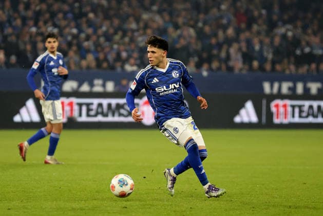 Soufiane El Faouzi FC Schalke 04 at the match of the 2 Bundesliga season 2025 26 FC Schalke 04 SC Paderborn 07 Copyright Thomas Pakusch Copyright: Thomas Pakusch