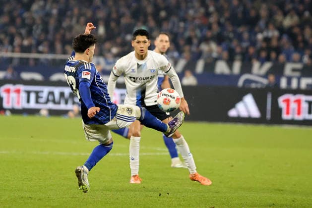 Soufiane El Faouzi FC Schalke 04 at the match of the 2 Bundesliga season 2025 26 FC Schalke 04 SC Paderborn 07 Copyright Thomas Pakusch Copyright: Thomas Pakusch