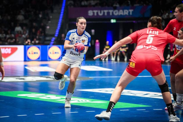 Elin Klara Thorkelsdottir (Island, 17) GER, Serbien - Island, Handball Weltmeisterschaft, Vorrunde, Gruppe C, 28.11.2025 GER, Serbien - Island, Handball Weltmeisterschaft, Vorrunde, Gruppe C, 28.11.2025 Stuttgart Copyright: xSandyxDinkelackerx EP_SDR