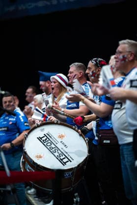 Fans of Faroe Islands during the IHF Women s Handball World Championship, WM, Weltmeisterschaft game between Spain and Faroe Islands at the SWT Arena in Trier, Germany Copyright: xMartinxPitschx xSPPx Sportspressphoto_SPR66777