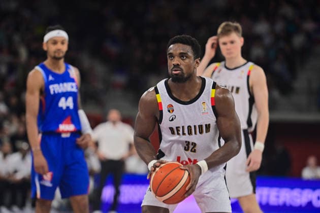 BASKET : France vs Belgique - Rouen - 28 11 2025 Retin Obasohan ( 32 - Belgium ) during the FIBA European Qualifiers match between France and Belgium at Kindarena on November 28, 2025 in Rouen, France. ( Photo by Federico Pestellini PSNewz ) - RouenFrance  Copyright: xFedericoxPestellinix