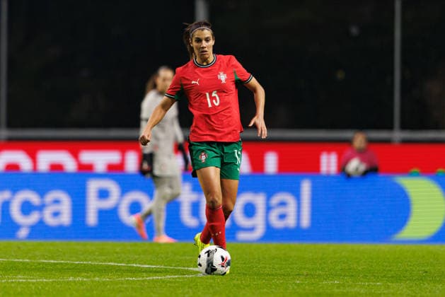 Carole Costa seen during International Friendly, Länderspiel, Nationalmannschaft game between Women National teams of Portugal and Netherlands (Joao Gregorio Ball Raw Images) Braga Estadio Municipal de Braga Portugal Copyright: xJoaoxGregoriox joaogregorio_portugal_netherlands_women_2526-160