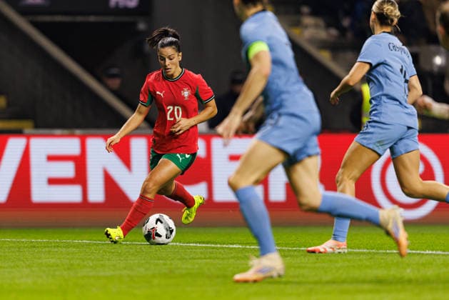 Beatriz Fonseca seen during International Friendly, Länderspiel, Nationalmannschaft game between Women National teams of Portugal and Netherlands (Joao Gregorio Ball Raw Images) Braga Estadio Municipal de Braga Portugal Copyright: xJoaoxGregoriox joaogregorio_portugal_netherlands_women_2526-163