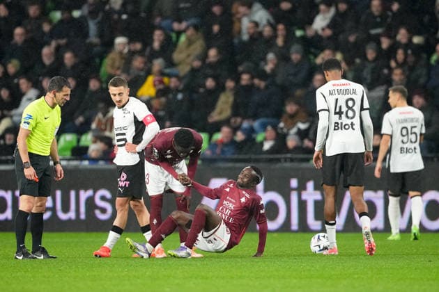 FC Metz v Stade Rennais FC - Ligue 1 McDonald s 2025 2026 14 Cheikh SABALY (fcm) during the Ligue 1 McDonald s match between Metz and Rennes at Stade Saint-Symphorien on November 28, 2025 in Metz, France. Metz France  Copyright: xFEPx 776348214