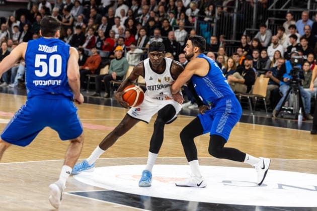 GER, FIBA Basketball World Cup 2027, European Qualifiers, Germany Israel 28 11 2025, Ratiopharm Arena, Neu Ulm, GER, FIBA Basketball World Cup 2027, European Qualifiers, Germany Israel Oscar da Silva Germany, No1 Â Photo Alexander Trienitz Neu Ulm Ratiopharm Arena Bayern Germany