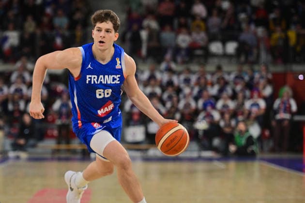BASKET : France vs Belgique - Rouen - 28 11 2025 Benitez Hugo ( 66 - France ) during the FIBA European Qualifiers match between France and Belgium at Kindarena on November 28, 2025 in Rouen, France. ( Photo by Federico Pestellini PSNewz ) - RouenFrance  Copyright: xFedericoxPestellinix