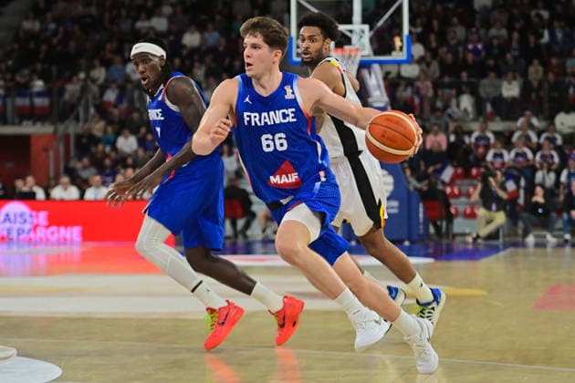 BASKET : France vs Belgique - Rouen - 28 11 2025 Benitez Hugo ( 66 - France ) during the FIBA European Qualifiers match between France and Belgium at Kindarena on November 28, 2025 in Rouen, France. ( Photo by Federico Pestellini PSNewz ) - RouenFrance  Copyright: xFedericoxPestellinix