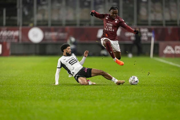 FOOTBALL : Ligue 1 Metz vs Rennes - Stade Saint-Symphorien - Metz - 28 11 2025 Morgan Bokele 19  Copyright: xelyxandroxcegarrax