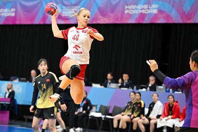2025.11.28 s-Hertogenbosch pilka reczna kobiet Mistrzostwa Swiata Polska - Chiny N z Daria Michalak Foto Lukasz Laskowski PressFocus 2025.11.28 s-Hertogenbosch IHF WomenÕs Handball World Championship, WM, Weltmeisterschaft Poland vs China Daria Michalak Credit: Lukasz Laskowski PressFocus NEWSPIX.PL --- newspix.pl 