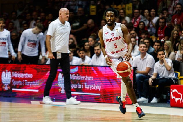 GDYNIA 28.11.2025 KWALIFIKACJE DO MISTRZOSTW SWIATA QUATAR 2027 MEZCZYZN MECZ: POLSKA - AUSTRIA WORLD CUP EUROPEAN QUALIFIERS QUATAR 2027 MENS GAME NZ Jerrick Harding , FOT. KRZYSZTOF POLACZYK 058SPORT.PL NEWSPIX.PL --- newspix.pl 