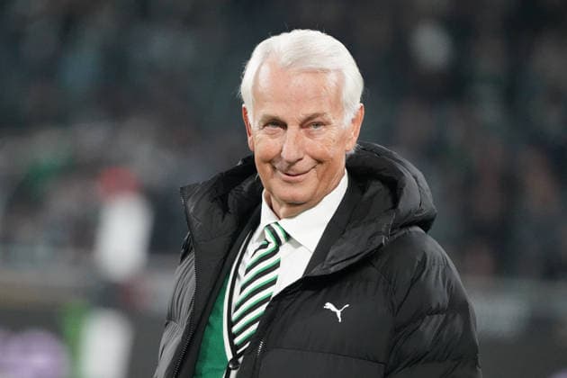 Soccer, 1 BL Season 2025 2026 Borussia Mönchengladbach vs RB Leipzig , 28 11 2025, Stadium in Borussia Park Mönchengladbach, rainer Bonhof, President Borussia Mönchengladbach Action, single image