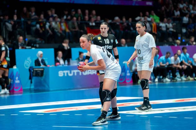 Handball I Women I World Championship I Preliminary round I 2 Matchday I Uruguay Germany I 28 11 2025 Martina Maria Campos Havranek 24, Uruguay Stuttgart Porsche Arena Baden Württemberg Germany Copyright: xLobeca MaxxPetershansx