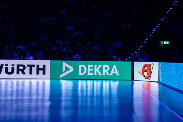 Handball I Women I World Championship I Preliminary round I 2 Matchday I Uruguay Germany I 28 11 2025 Dekra advertising banner Stuttgart Porsche Arena Baden Württemberg Germany Copyright: xLobeca MaxxPetershansx