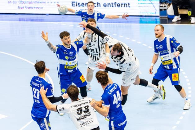 28 11 2025, GER, Handball, Men, Season 25 26, Daikin 1 Bl, 14 Matchday, ThSV Eisenach THW Kiel Domagoj Duvnjak THW Kiel 99817 Eisenach Werner Assmann Halle Am Sportp Thueringen Germany