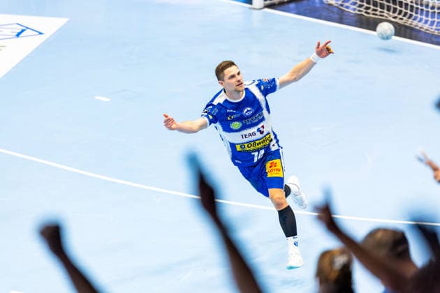 28 11 2025, GER, Handball, Men, Season 25 26, Daikin 1 Bl, 14 Matchday, ThSV Eisenach THW Kiel Vincent Buechner ThSV Eisenach,74 99817 Eisenach Werner Assmann Halle Am Sportp Thueringen Germany