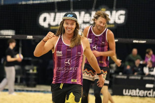 Hagen Smith celebrates during the Queen & King Of The Court, Volleyball Crown Series at the Crystal Palace National Sports Centre, London, United Kingdom on 28 November 2025. Copyright: xJoshuaxSmithx 44320002