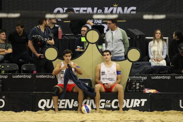 Javier and Joaquin Bello during the Queen & King Of The Court, Volleyball Crown Series at the Crystal Palace National Sports Centre, London, United Kingdom on 28 November 2025. Copyright: xJoshuaxSmithx 44320007