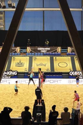 Match action from Queen & King Of The Court, Volleyball Crown Series at the Crystal Palace National Sports Centre, London, United Kingdom on 28 November 2025. Copyright: xJoshuaxSmithx 44320019