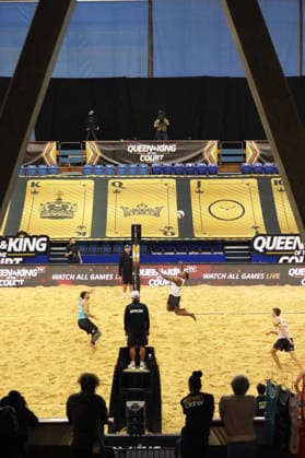 Match action from Queen & King Of The Court, Volleyball Crown Series at the Crystal Palace National Sports Centre, London, United Kingdom on 28 November 2025. Copyright: xJoshuaxSmithx 44320021