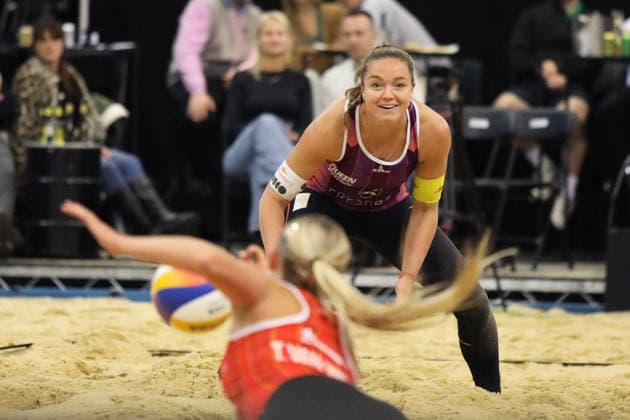 Emi van Driel during the Queen & King Of The Court, Volleyball Crown Series at the Crystal Palace National Sports Centre, London, United Kingdom on 28 November 2025. Copyright: xJoshuaxSmithx 44320027