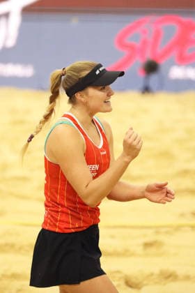 Corrine Quuiggle during the Queen & King Of The Court, Volleyball Crown Series at the Crystal Palace National Sports Centre, London, United Kingdom on 28 November 2025. Copyright: xJoshuaxSmithx 44320041