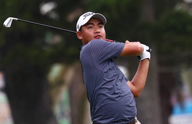 GOLF AUSTRALIAN PGA, Golf Herren New Zealand s Kazuma Kobori plays a shot on the 5th hole during the Australian PGA Championship at Royal Queensland Golf Club in Brisbane, Saturday, November 29, 2025. ( NO ARCHIVING, EDITORIAL USE ONLY BRISBANE QUEENSLAND AUSTRALIA  Copyright: xx 20251129160482554328